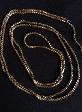 Vintage Grosse 金色超长款项链