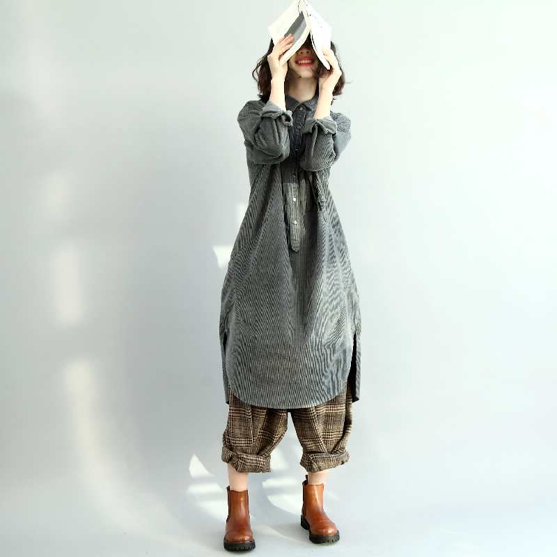 清濯字母五星翻领厚款长衬衫休闲