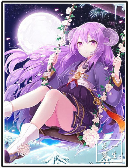 diy钻石画十字绣钻石绣方钻满钻圆钻动漫紫发金牛座少女贴钻画