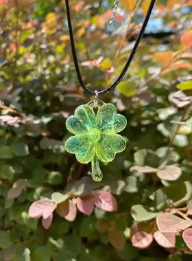小众设计感幸运四叶草项链女ins风简约百搭颈链高级感锁骨链