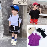 [Đặc biệt] Cậu bé quần áo Komori phiên bản Hàn Quốc của mùa hè ngắn tay nước ngoài cho bé mặc áo thun thể thao giản dị - Áo thun váy trẻ em 10 tuổi