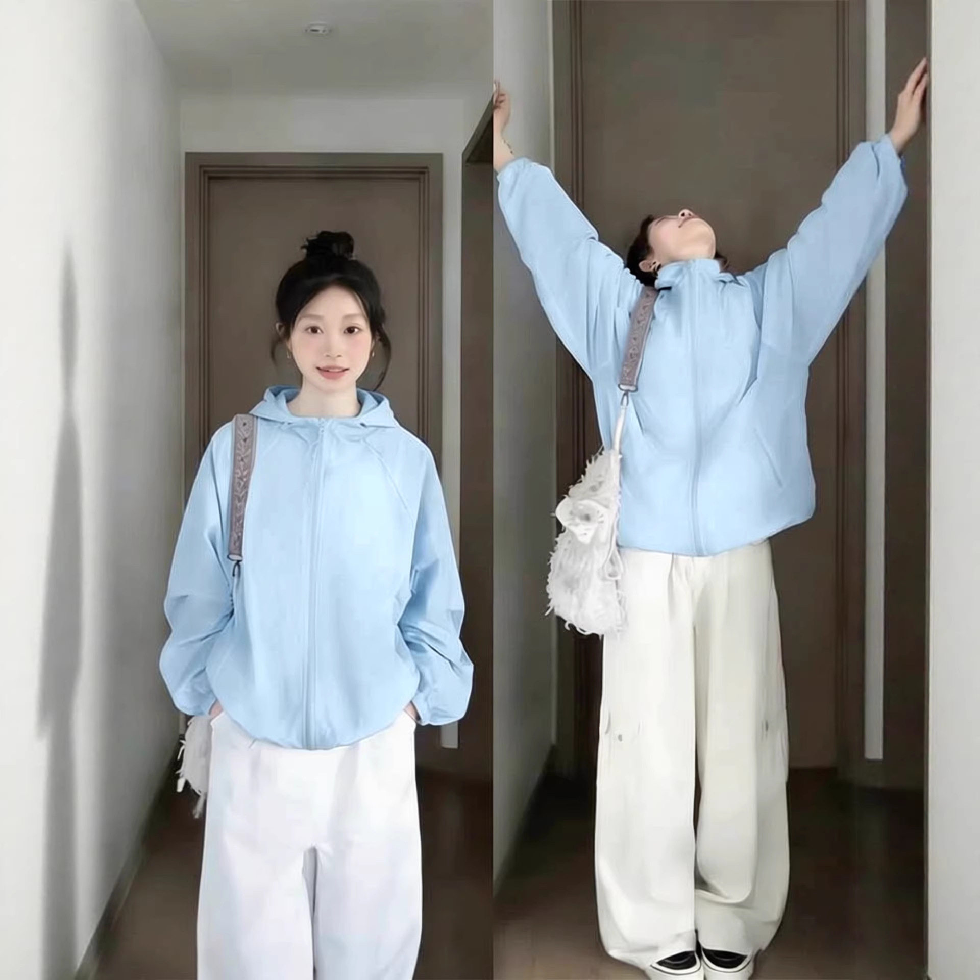薄款皮肤衣外套女夏季韩式氛围感夏天户外冲锋衣2026新款运动穿搭