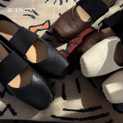 大象纹芭蕾舞超软时装单鞋女