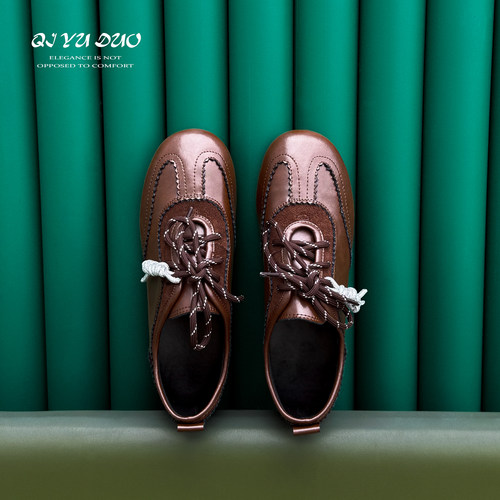 内增高真皮德训鞋女休闲阿甘鞋