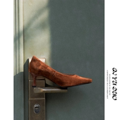 法式 羊猄皮方头高跟鞋 女细跟2026春新款 QIYUDUO 气质通勤浅口单鞋