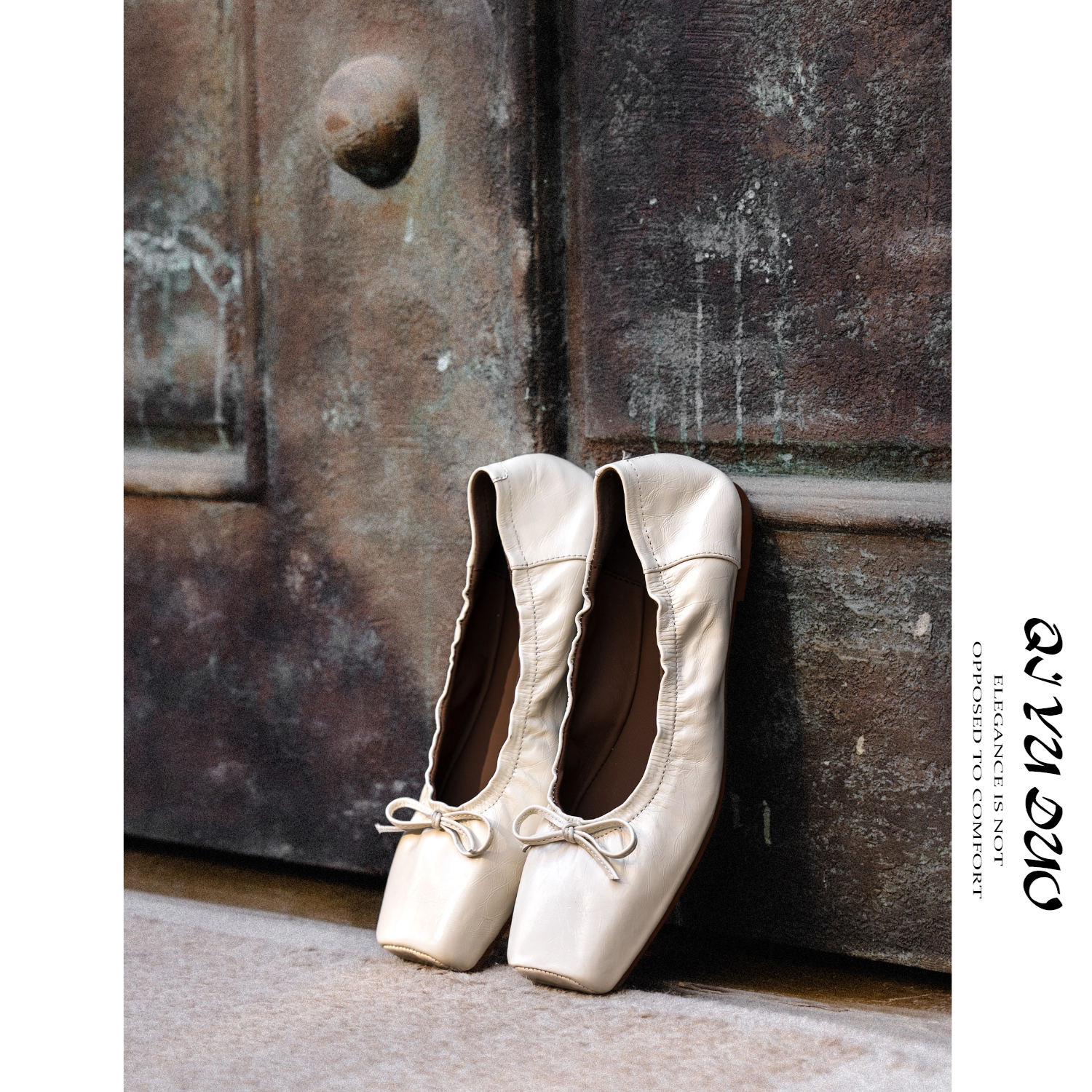 QIYUDUO 法式方头芭蕾舞鞋女2026春季新款复古褶皱蝴蝶结平底单鞋,女鞋,时尚芭蕾鞋,淘宝优惠券,粉丝福利购,淘宝优惠卷