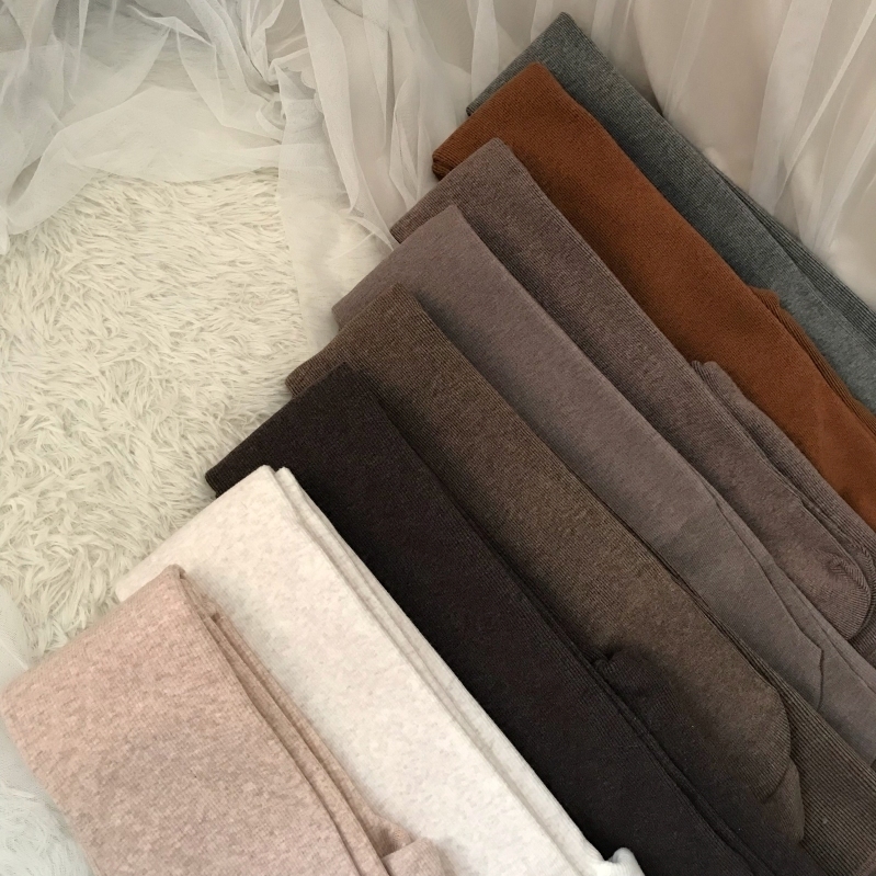 aytofilms秋冬加绒连裤袜黑茶