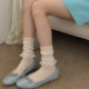 AYTofilms花边袜子春夏薄棉堆堆袜芭蕾少女透气中筒袜ins风小腿袜
