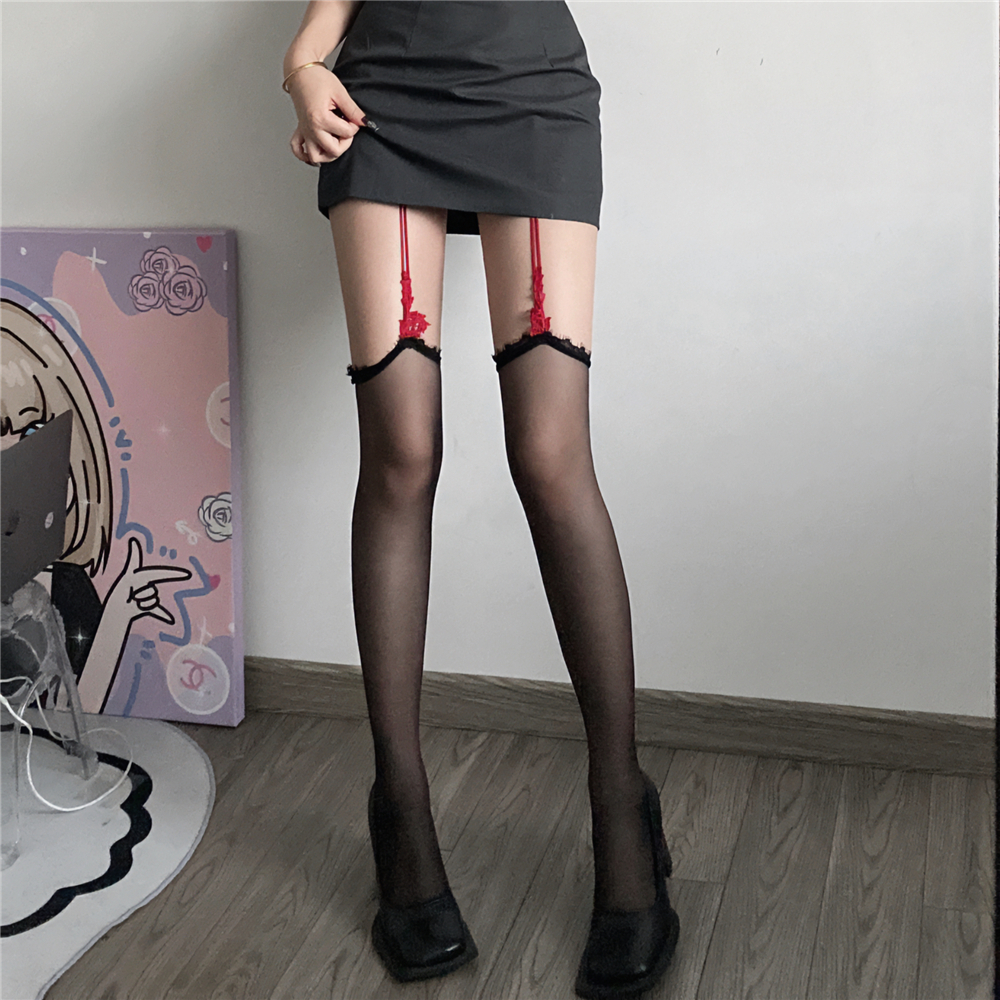 性感辣妹显瘦连袜超薄免脱黑丝袜