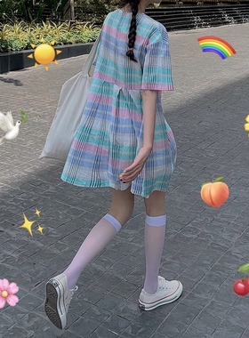 AY To films 夏季超薄透气透明中筒袜半透明小腿袜及膝袜黑白色女