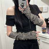 小众流浪沙丘废土风破碎袖 AYTofilms复古辣妹手袖 亚文化y2k个性 套