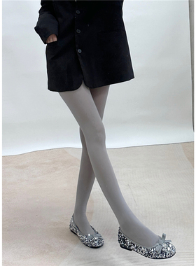 AY To films 格雷系灰色120D慕斯质感天鹅绒连裤袜丝袜春秋打底袜