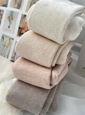 AY To films秋冬日系2000D加绒加厚保暖打底袜燕麦白色厚绒连裤袜