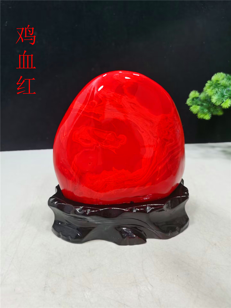 精品鸿运当头红色摆件