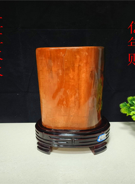 天然原石新疆木化石精品摆件