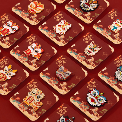 2026新款安然卡通新年胸针