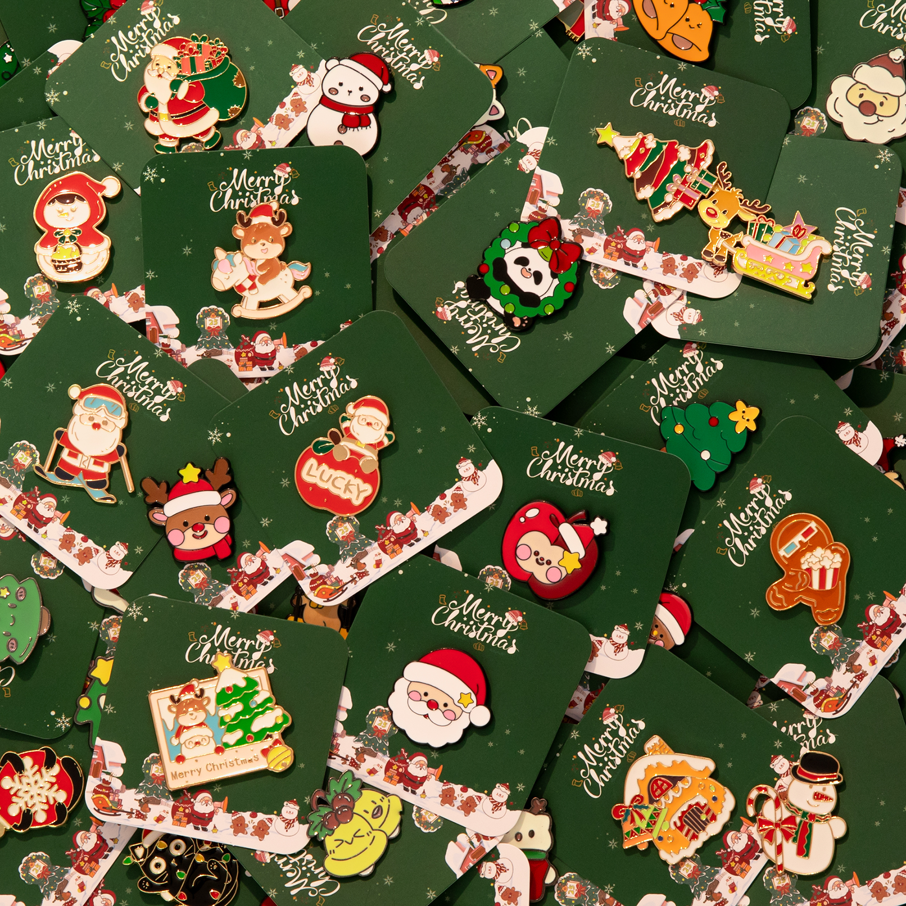 2025新款她然卡通圣诞胸针