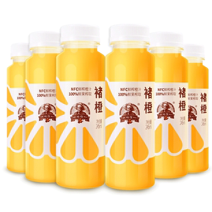 【褚橙饮品旗舰店】褚橙NFC鲜榨橙汁纯果汁245ml*24瓶
