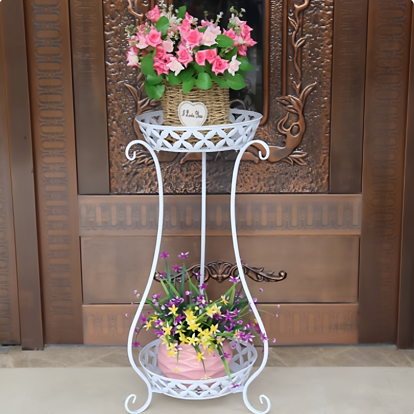 铁艺多层花架阳台绿萝多肉花盆架