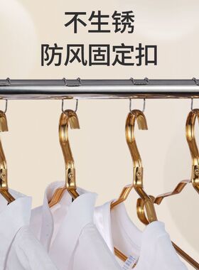 夹子晾衣服晾衣杆防滑防风扣衣架固定扣不锈钢室外晾阳台晒挂衣勾