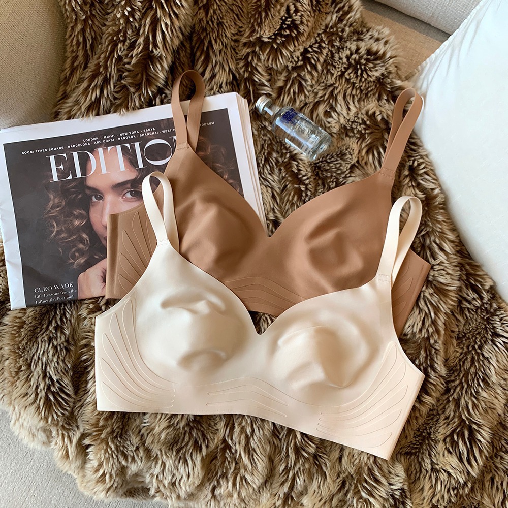 无钢圈文胸女兔耳杯奶皮薄款无痕