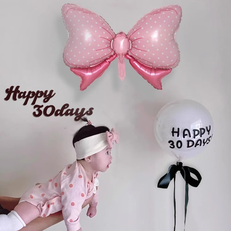 女宝宝满月拍照道具仪式感布置装饰百天纪念背景墙100新生30在家