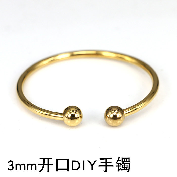 金色手镯钛钢时尚情侣