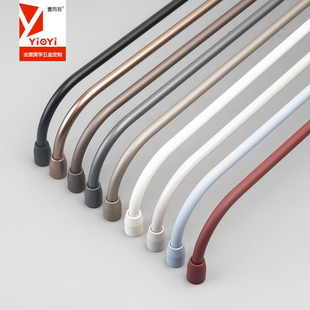 金属圆管栏杆装饰杆书架柜体门折弯护栏挡边条定制铝合金圆弧围栏