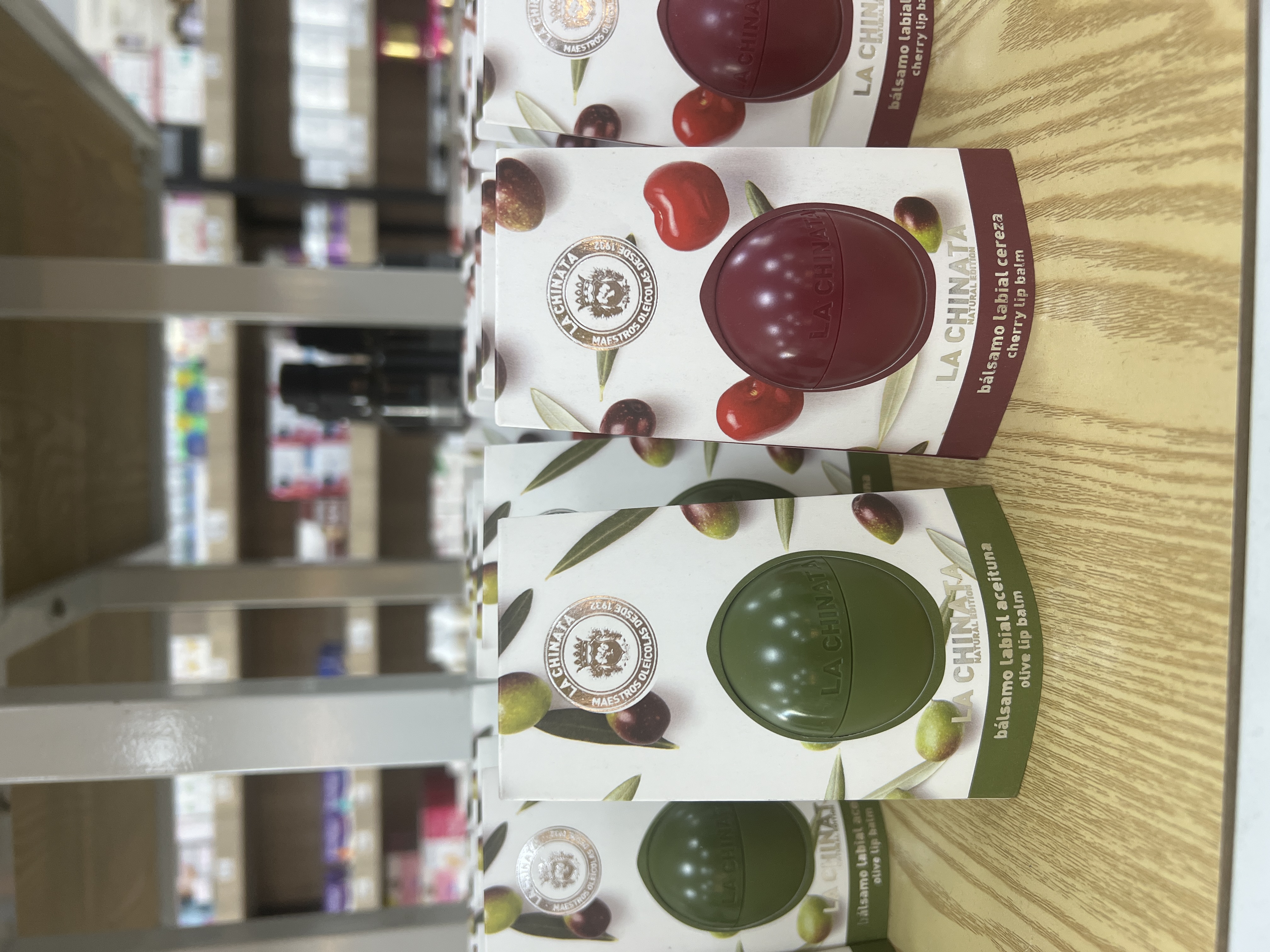 LaChinata 润唇膏原始橄榄形状含特级初榨橄榄油滋润保湿防干裂