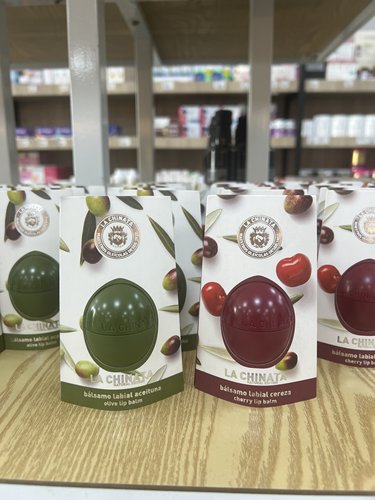 LaChinata 润唇膏原始橄榄形状含特级初榨橄榄油滋润保湿防干裂