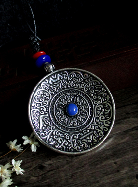 九宫八卦牌手工毛衣链