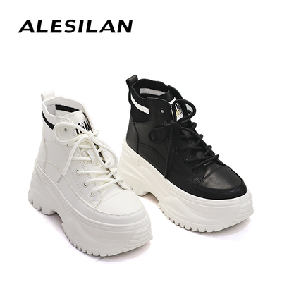 爱乐诗兰厚底鞋圆头松糕底女靴