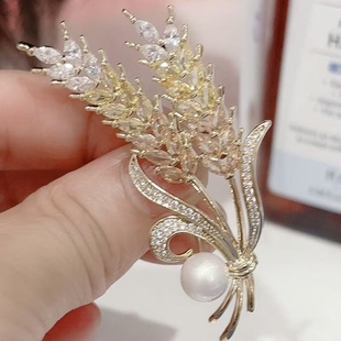 韩款 时尚 气质锆石镶钻胸针女时尚