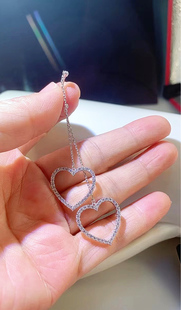 新光饰品 锆石耳钉女潮气质个性百搭耳环网红简约高级感小巧耳饰