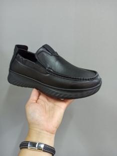 2025新款狼耳头层牛皮一脚蹬日常休闲轻商务男士皮鞋舒适百搭轻底