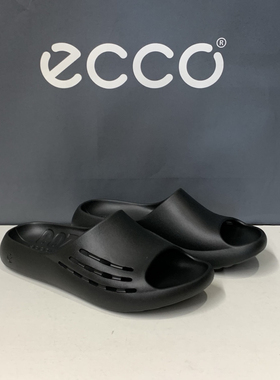ecco爱步男女同款沙滩拖鞋夏季一字拖厚底轻便外穿凉鞋524114科莫
