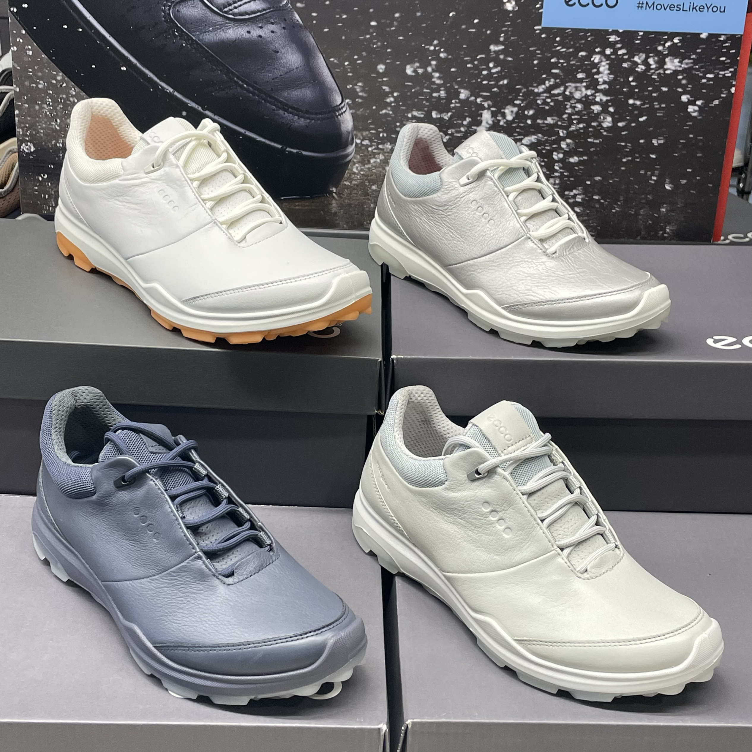 Ecco爱步防水高尔夫球鞋女
