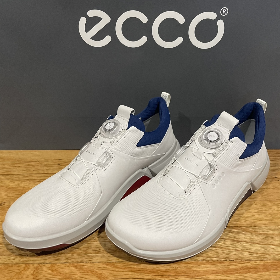 Ecco/爱步锁扣健步高尔夫鞋男士