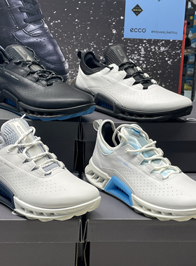 Ecco爱步男鞋秋季新款防水休闲运动鞋高尔夫130404健步C4