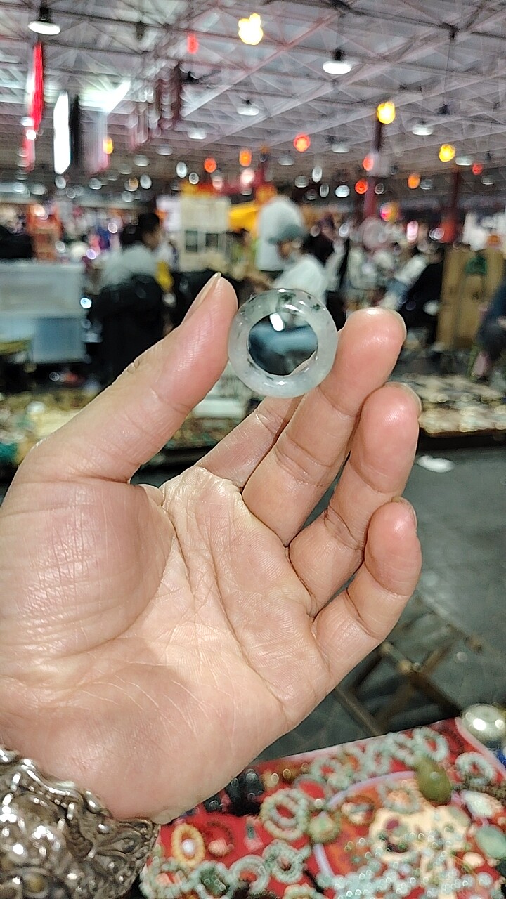 高冰戒指冰种飘花