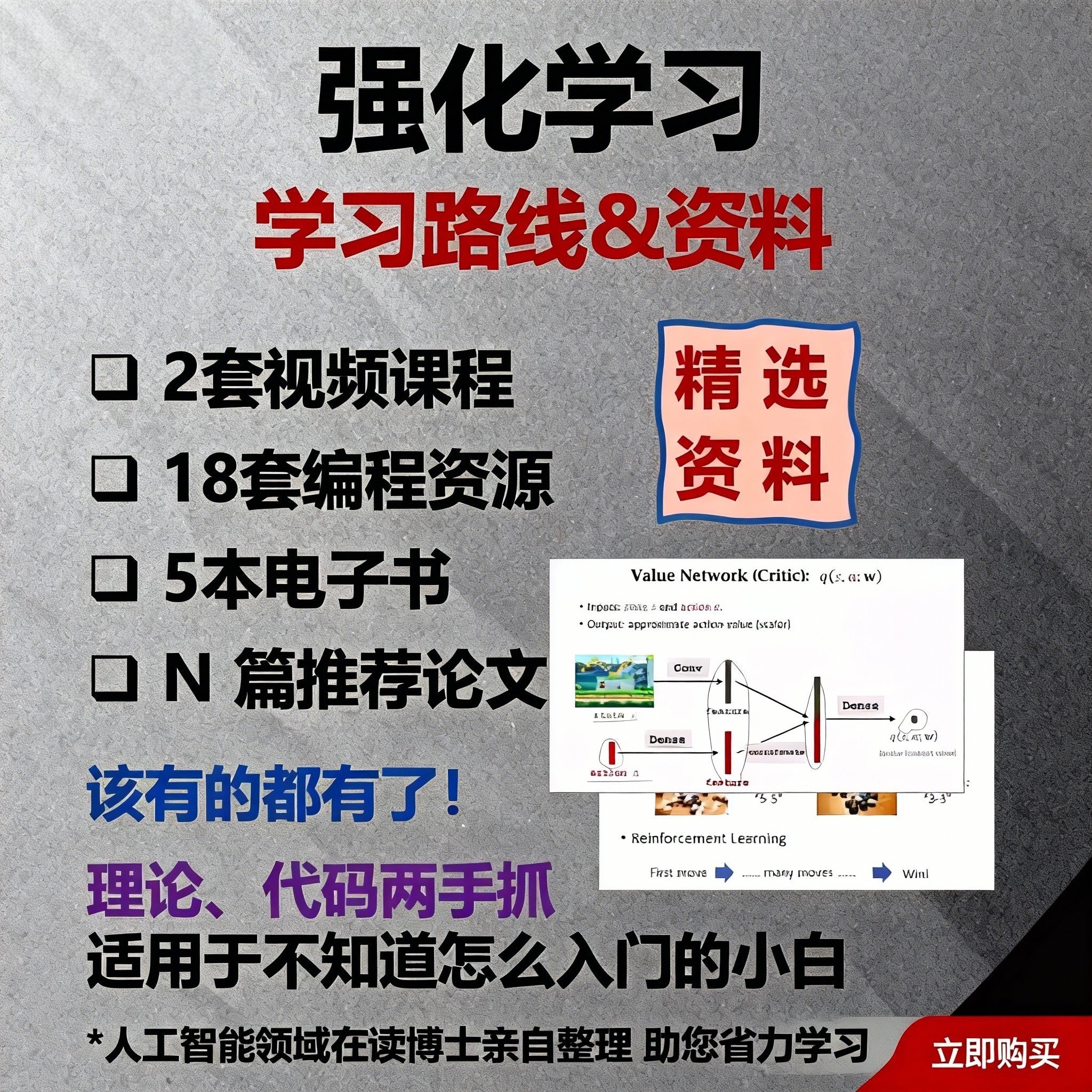 强化学习 学习资料&指南/视频课程/教程/入门到精通/深度RL/DRL