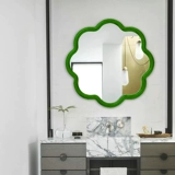 Ins Wind, легкое роскошное, странное зеркало, простое и милое зеркало для ванной творческое декоративное зеркальное зеркало деревянное стена, висящее макияж зеркало