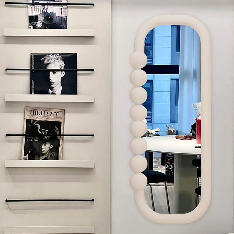 ins风高颜值网红全身镜民宿创意艺术装饰镜美式墙面壁挂式穿衣镜