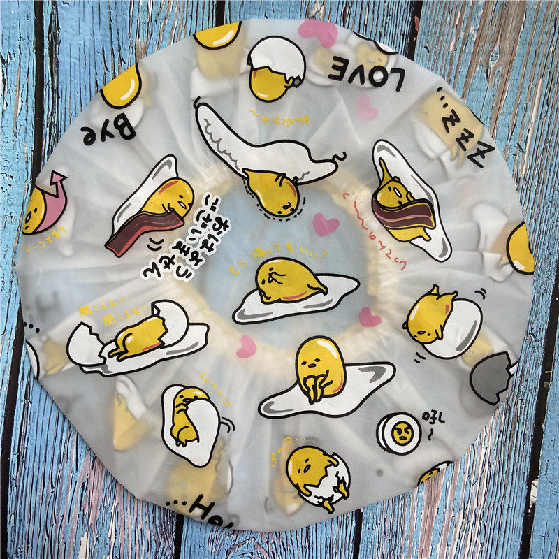 CUTE CARTOON BATH SHOWER CAP WATERPROOF ANTI-FOULING ANTI-HOOD HOOD BABY SHOWER DRY HAIR ELASTIC DUSTPROOF CAP BAKED OIL CAP
