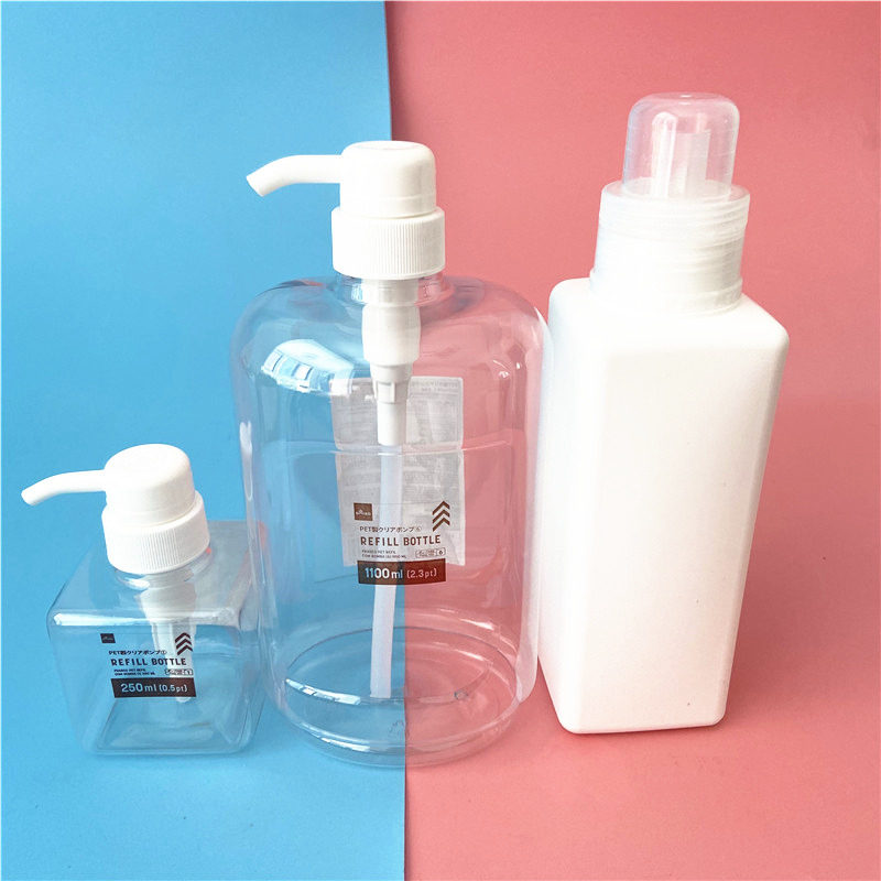 日本进口大创洗衣液替换瓶洗衣粉分装瓶乳液分装瓶按压式替换容器,家庭/个人清洁工具,乳液器,淘宝优惠券,粉丝福利购,淘宝优惠卷