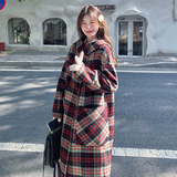 现货24格子双面羊绒大衣099-D162-P275-K418，女装毛呢外套，浙宝099