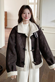 现货牛角扣羊羔毛外套099-D189-P185－K278，女装皮草，浙宝099
