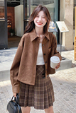 新款麂皮绒小外套099-D138-P145-K208，女装短外套，浙宝099