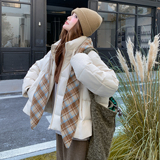 新款撞色羽绒服50绒099-10362-P265-K398，女装羽绒服，浙宝099