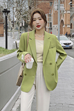 通勤休闲宽松西装外套女2025新款春秋学生韩版小众设计感气质西服，女装西装，浙宝099